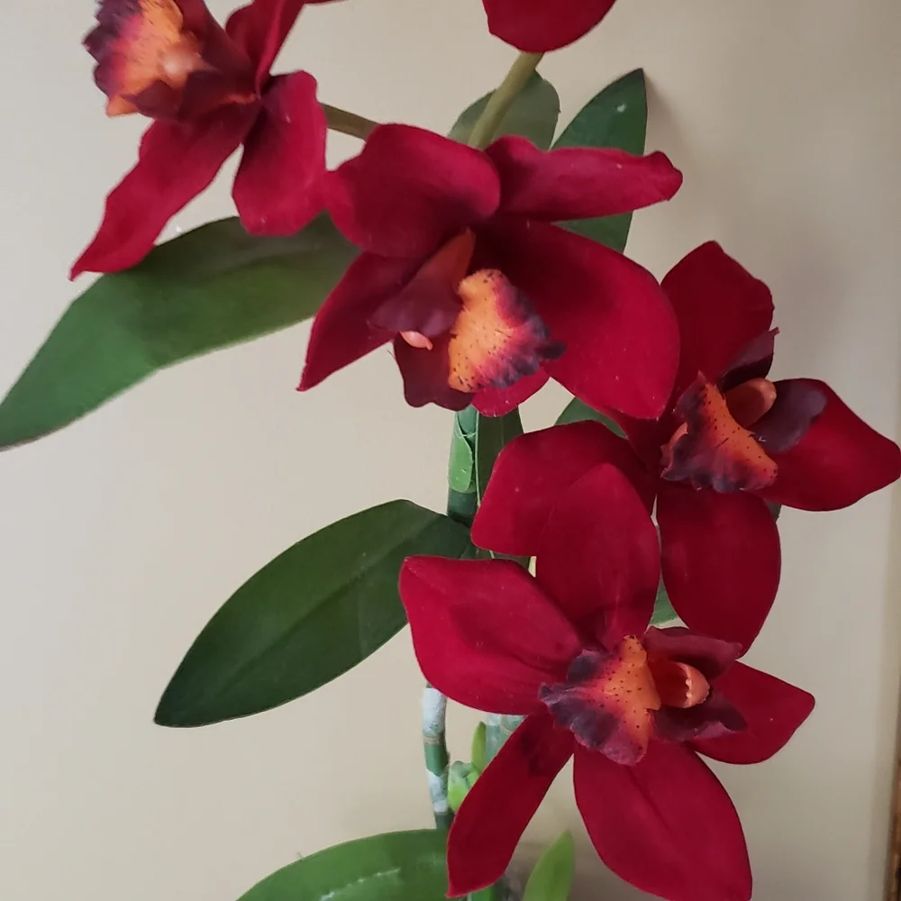 Beautiful Faux Florals in Decorative Vase